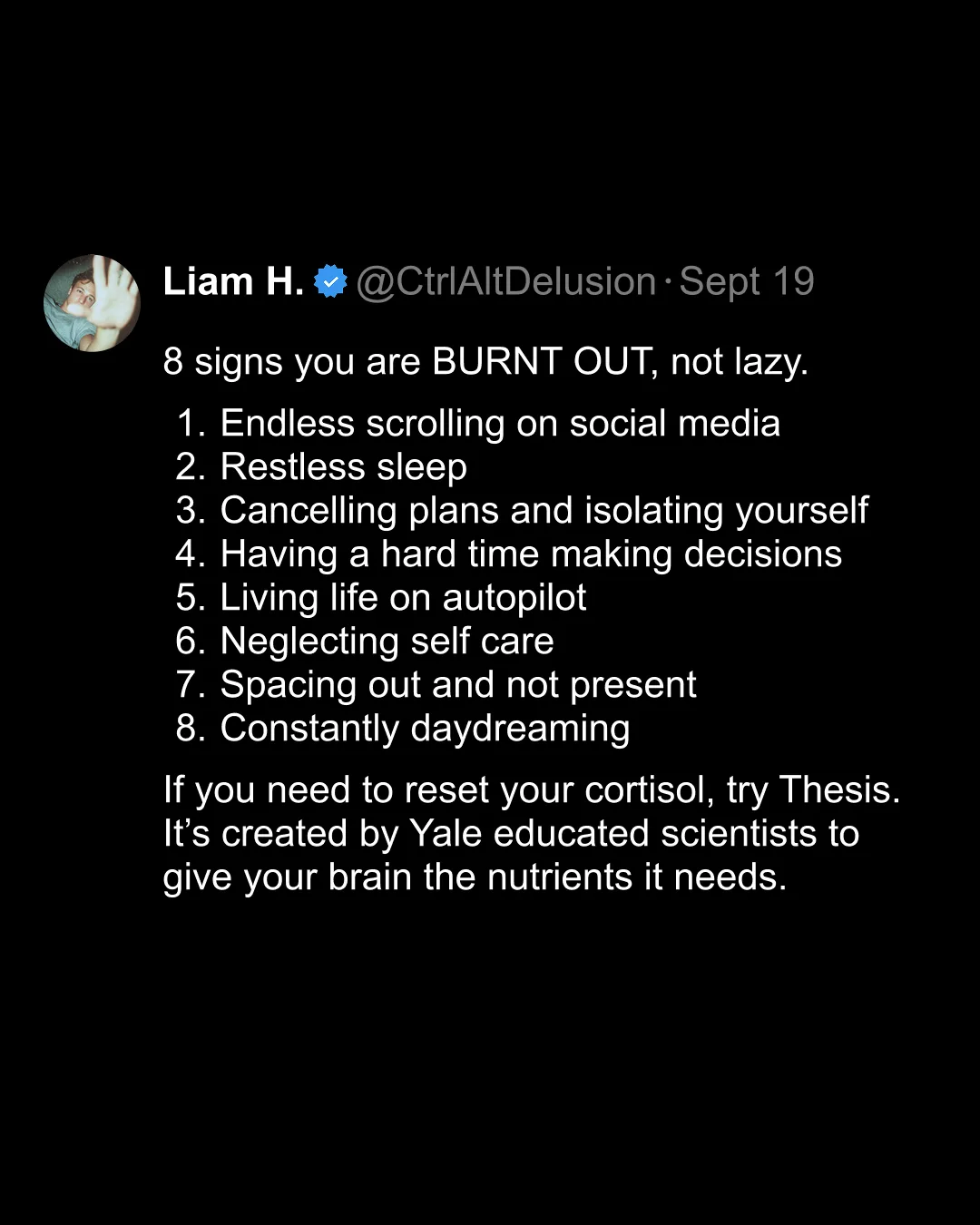 Dark Mode Twitter/X Listicle Thread