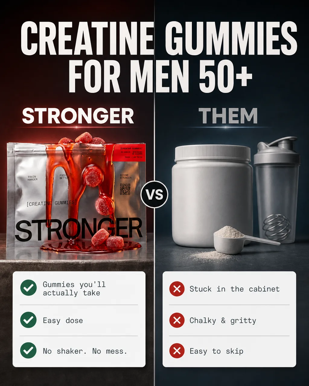 Split Screen Comparison vs Competitor