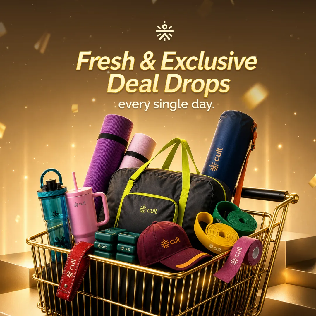 Premium Gold Shopping Cart Deal Drop Banner