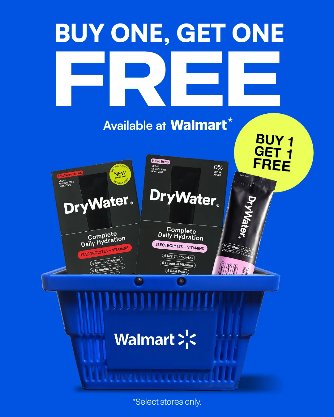 Retail Basket Promo Layout With Circular Accent Badge