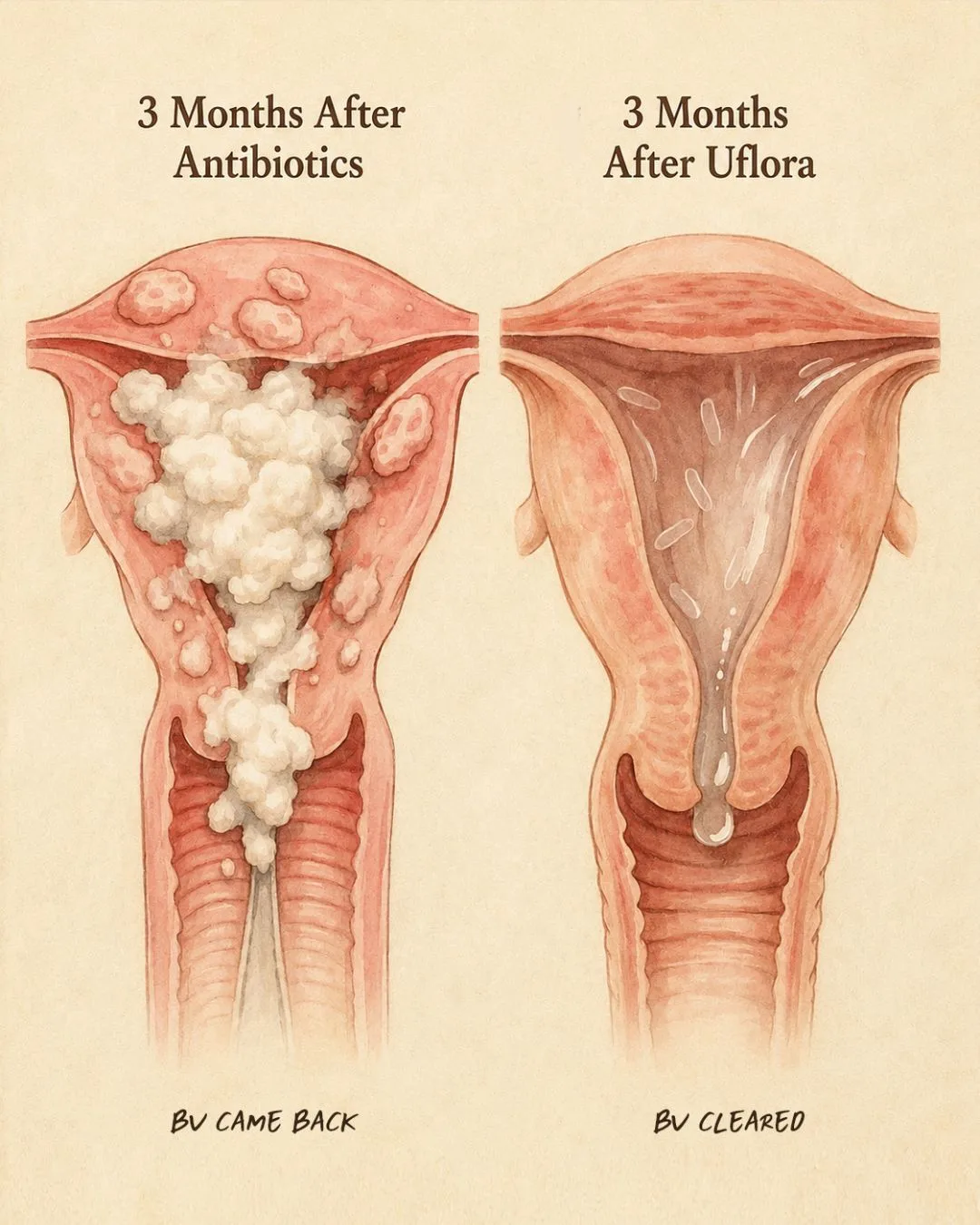 Vintage Medical Illustration Side-by-Side Comparison