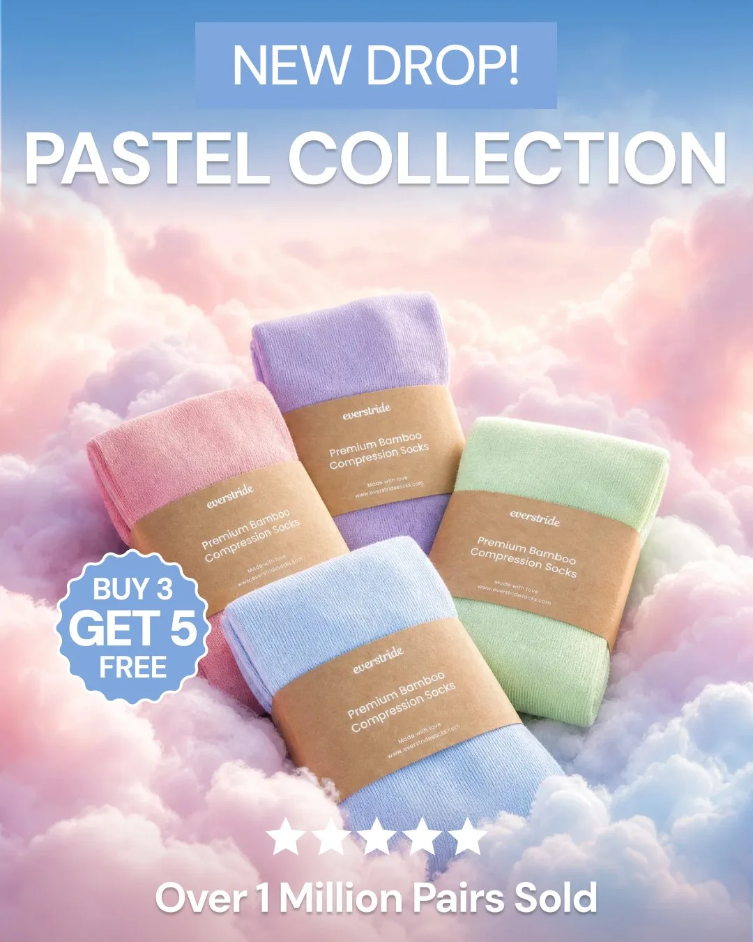 Pastel Collection Cloud Ad Blueprint