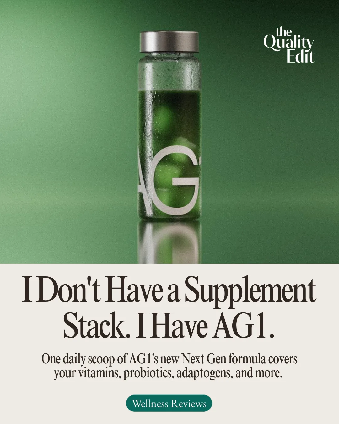 AG1 Supplement Ad