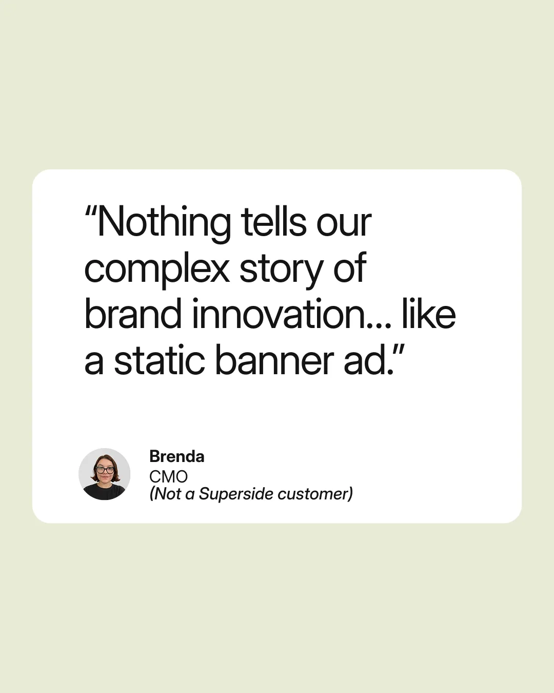 Minimalist Testimonial Quote Card