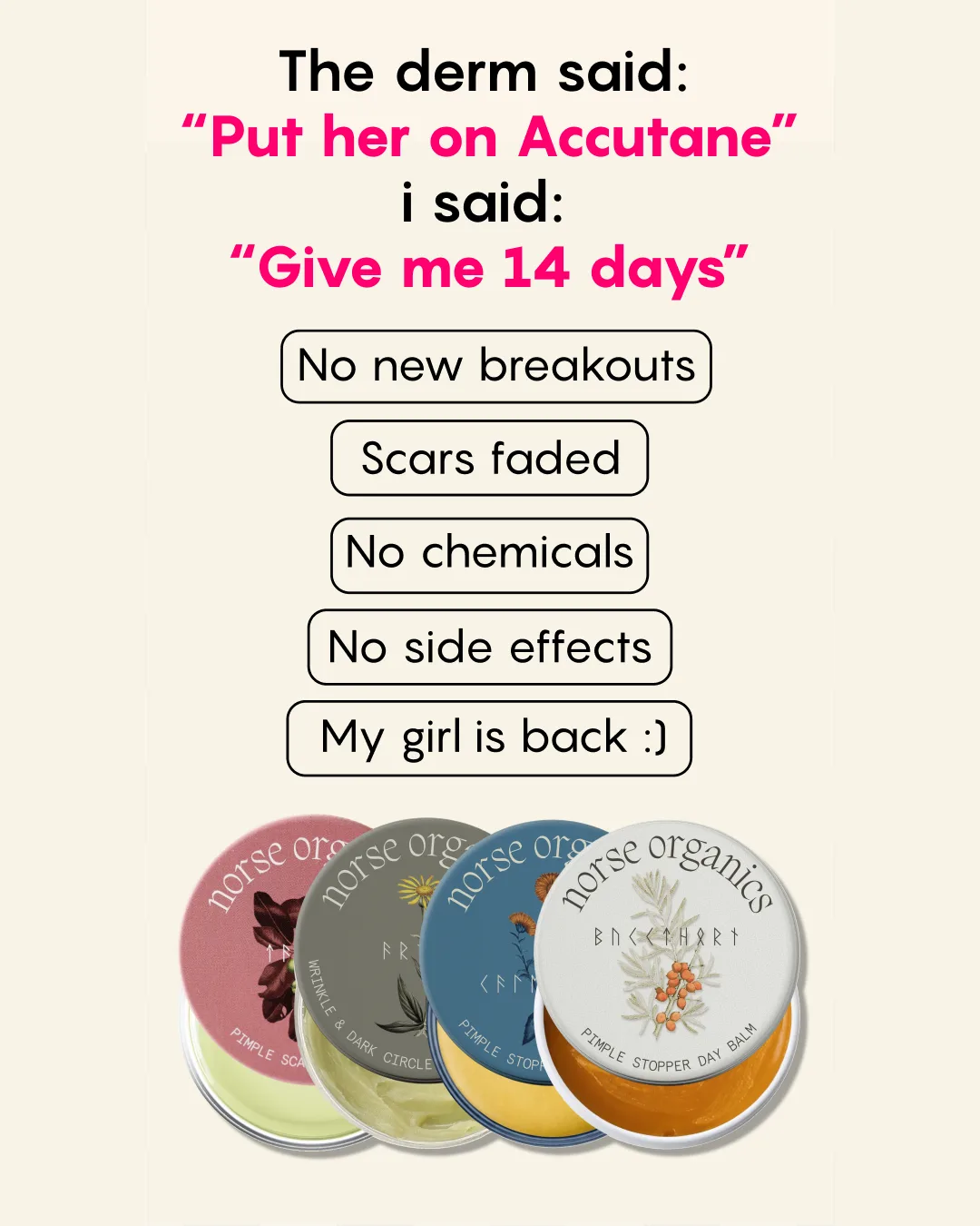 Skincare Testimonial with Product Showcase