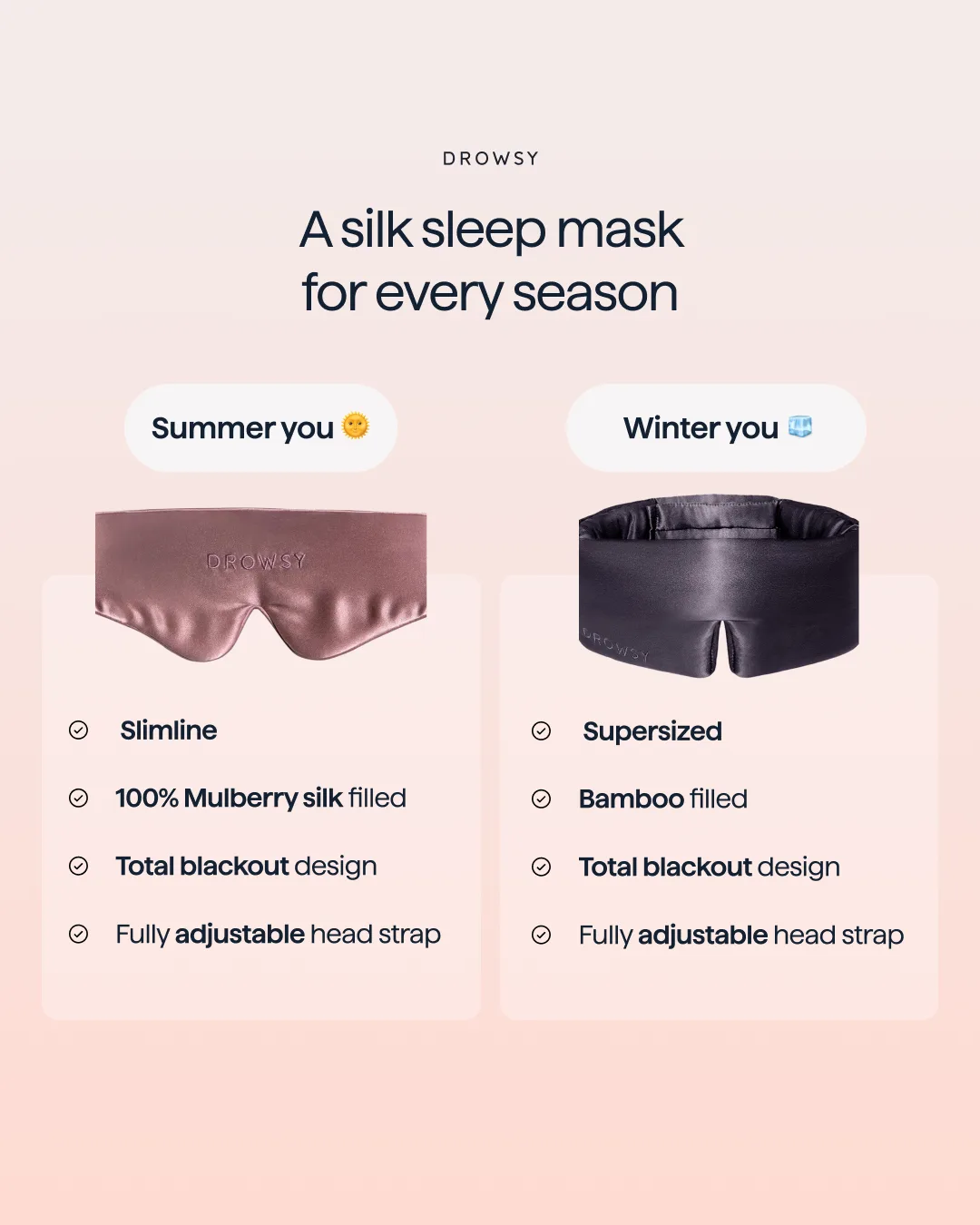 Sleep Mask Comparison Ad