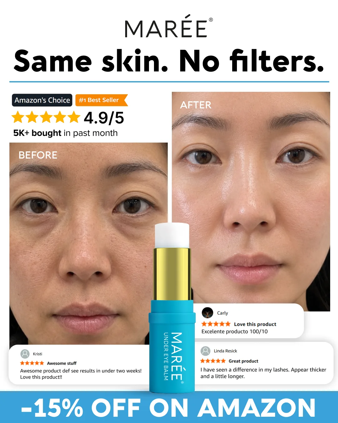 Before & After Product Ad with Social Proof and Offer