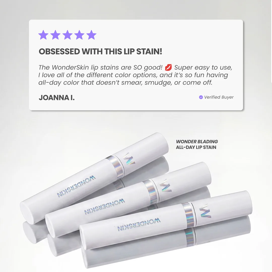 Lip Stain Testimonial Ad