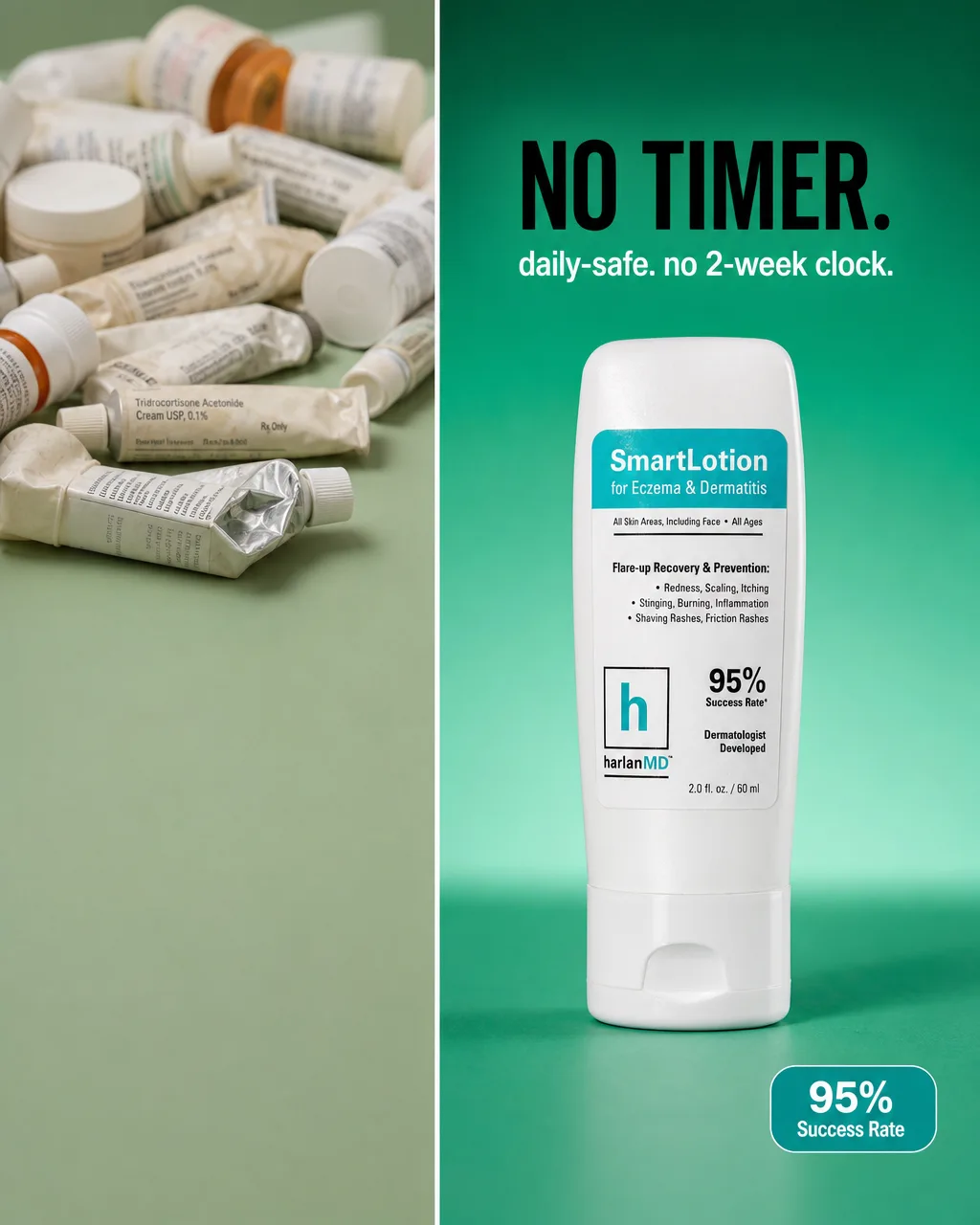 Split Screen Product Benefit Ad