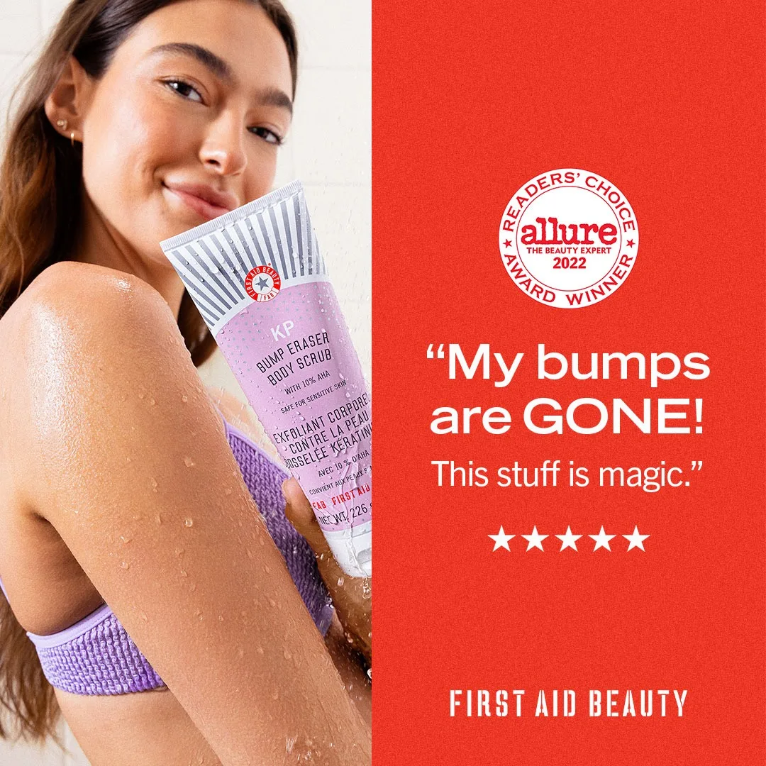 KP Bump Eraser Body Scrub Testimonial Ad