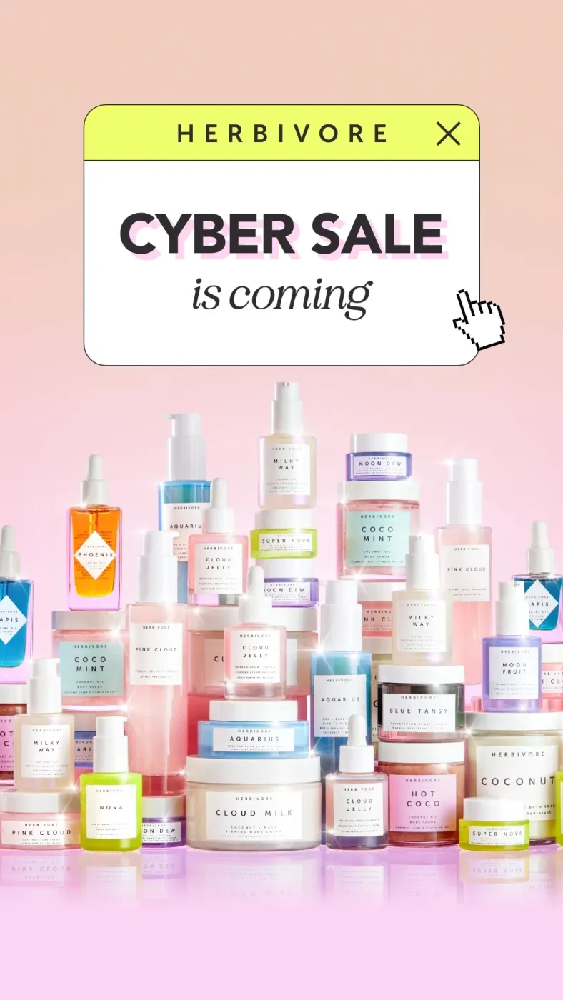 Cyber Sale Announcement with Product Cluster