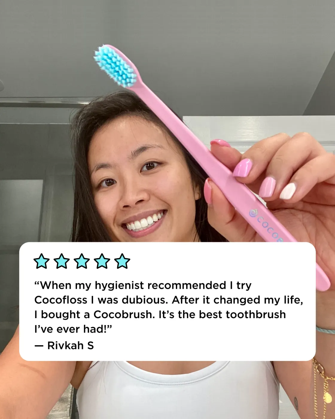 Testimonial Ad with Star Rating and Product Shot