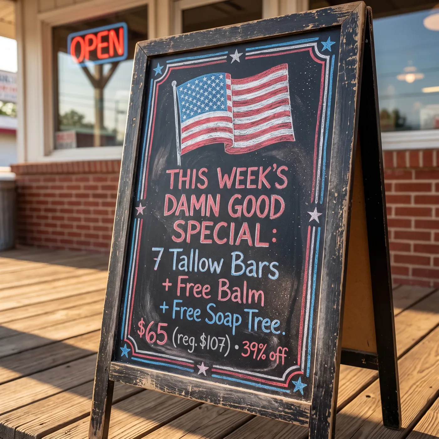 Chalkboard Special Offer Ad