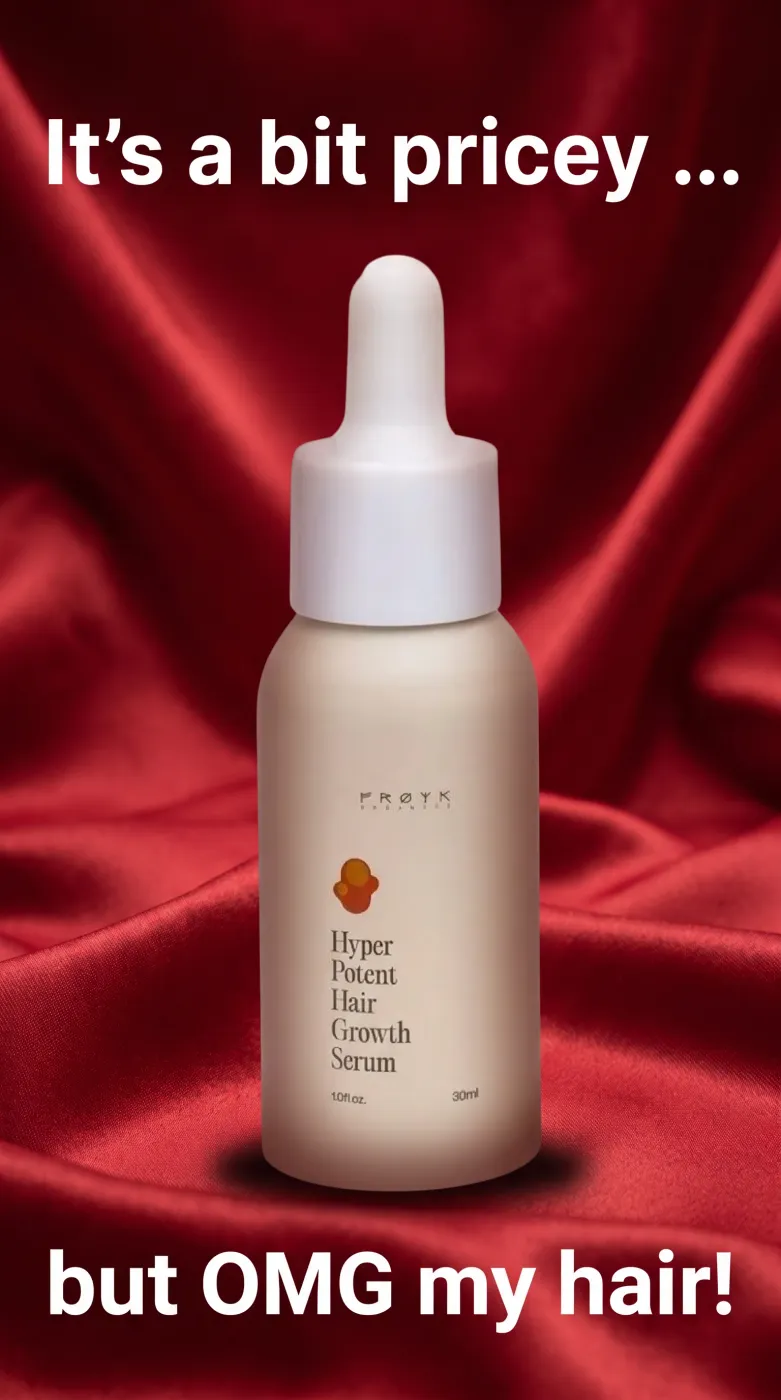 Hair Growth Serum Testimonial Ad