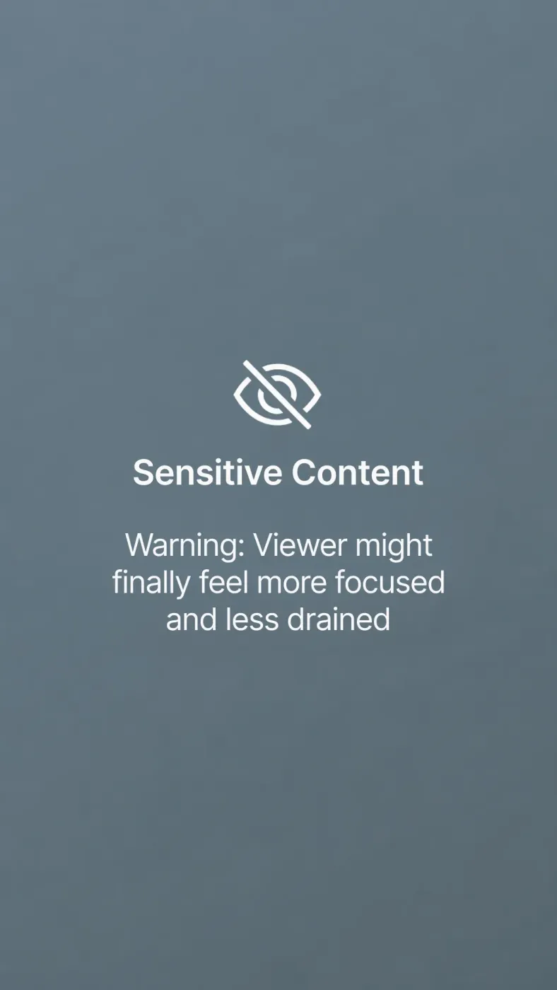 Sensitive Content Warning Ad