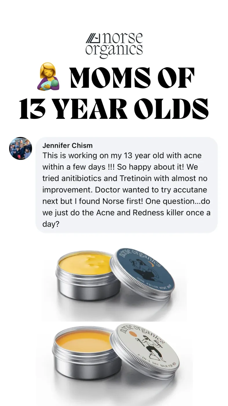Testimonial Ad for Acne Product