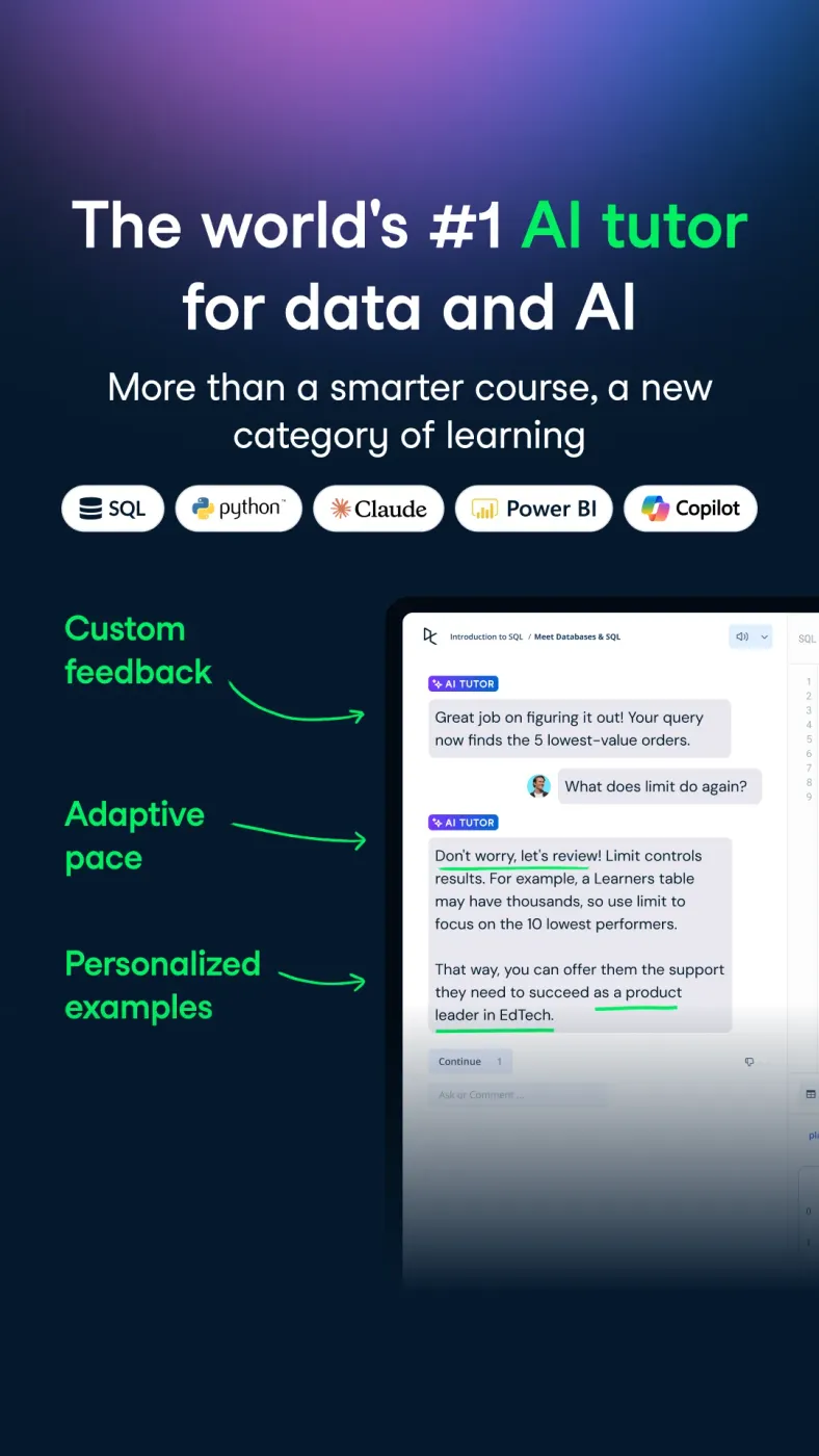 AI Tutor for Data Learning