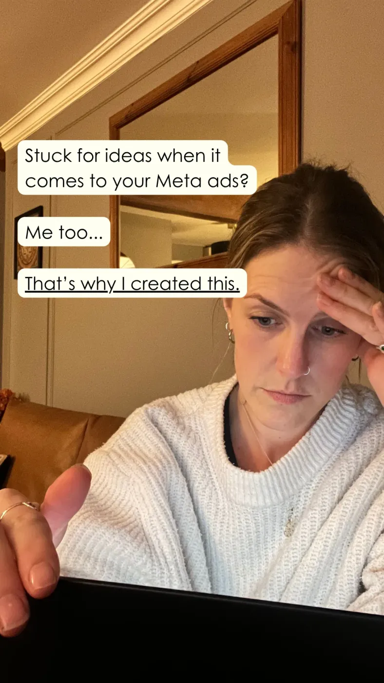 Relatable Problem/Solution Ad with Conversational Text Overlays