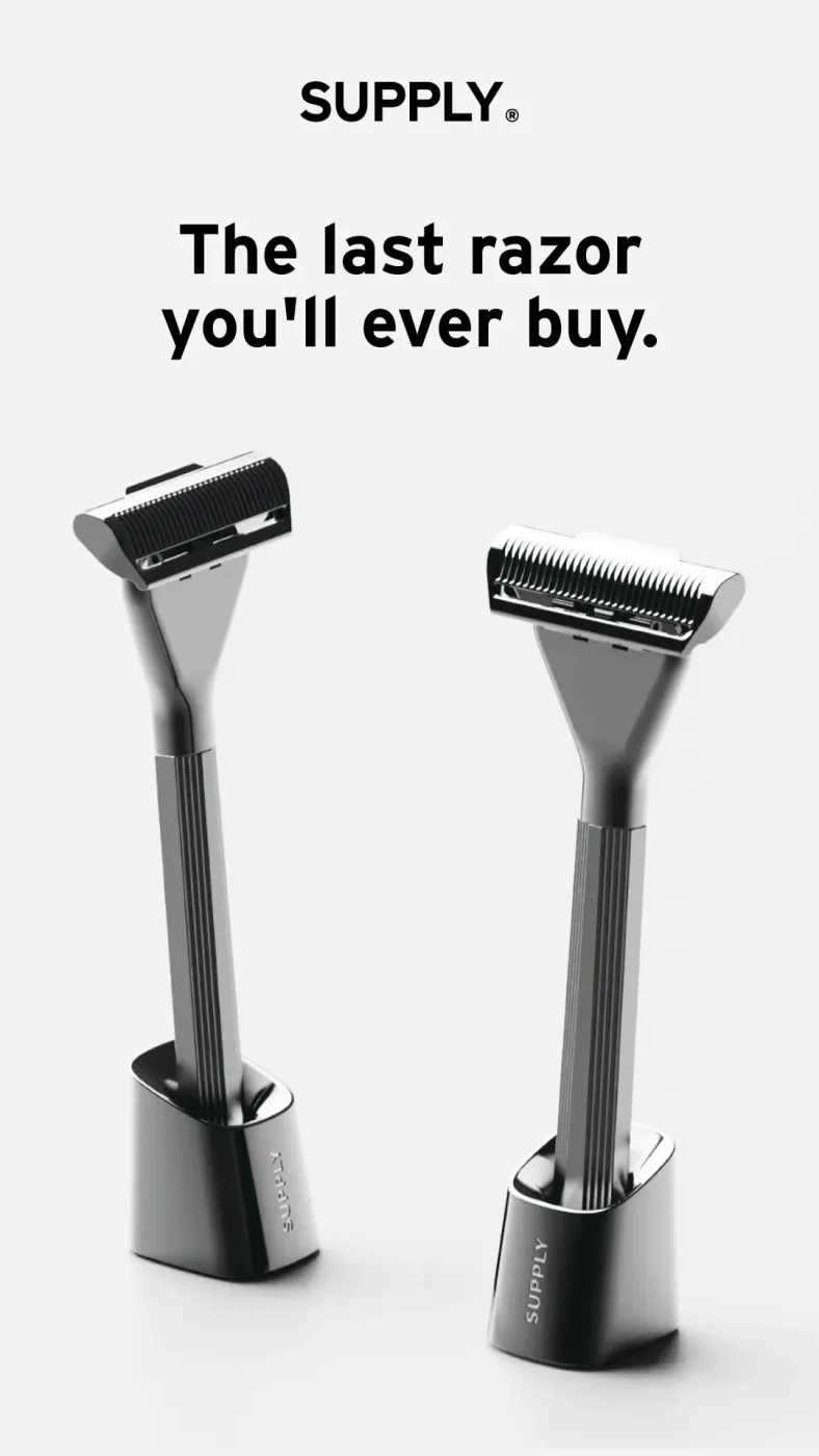 Minimalist Razor Product Ad