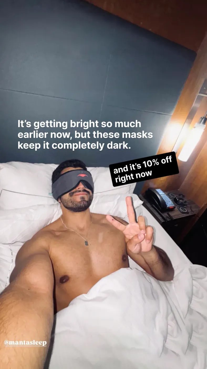 Sleep Mask Social Proof Ad