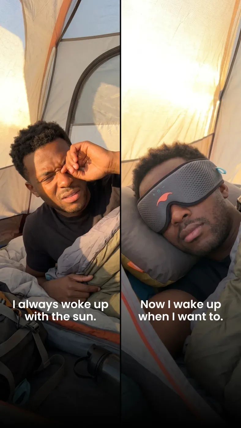 Before & After Sleep Mask Ad