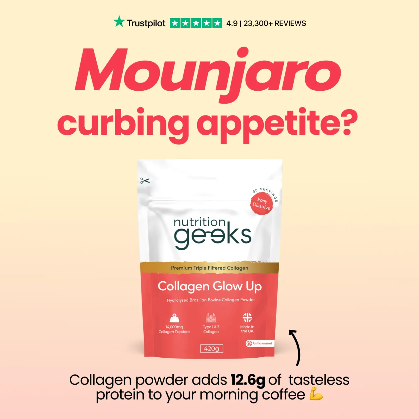 Collagen Powder Appetite Suppressant Ad