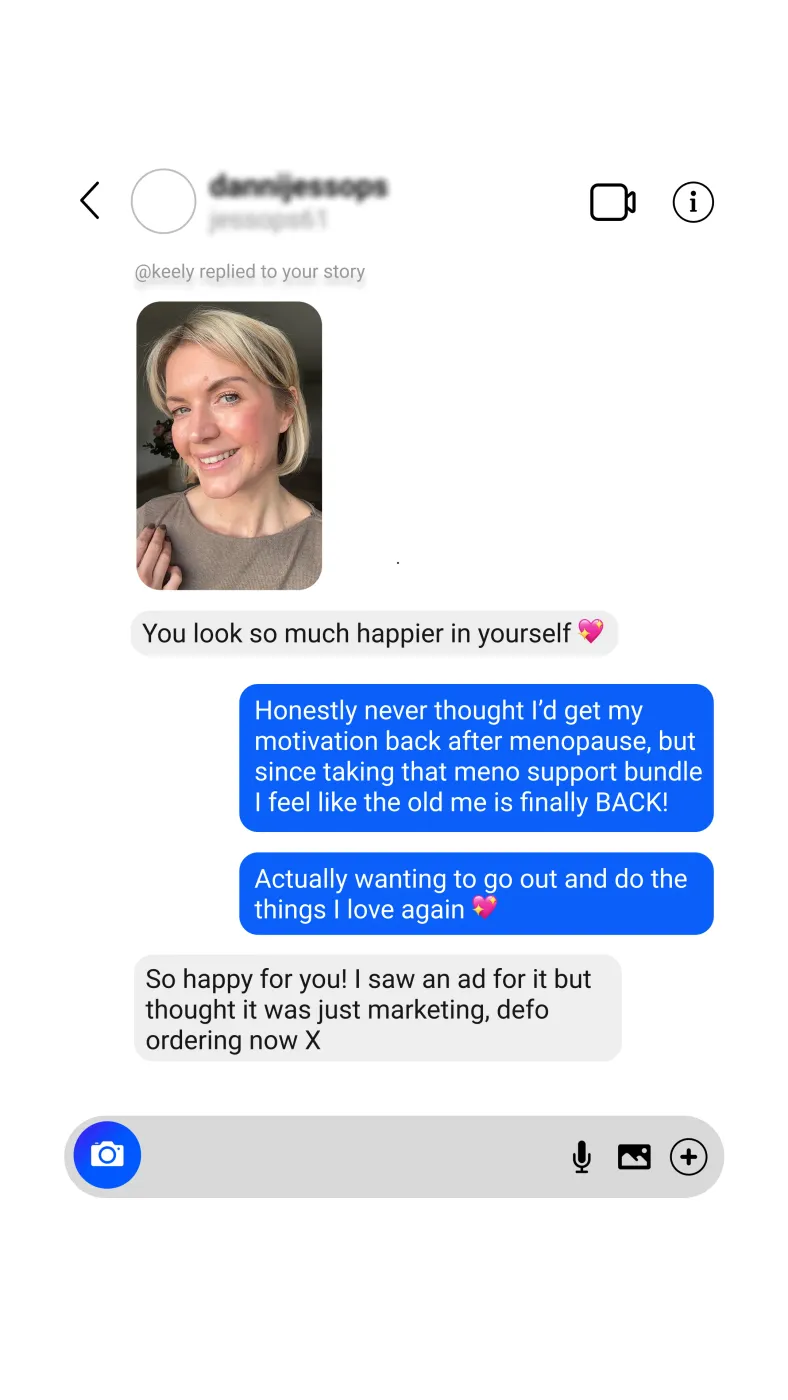 Social Media DM Conversation Ad