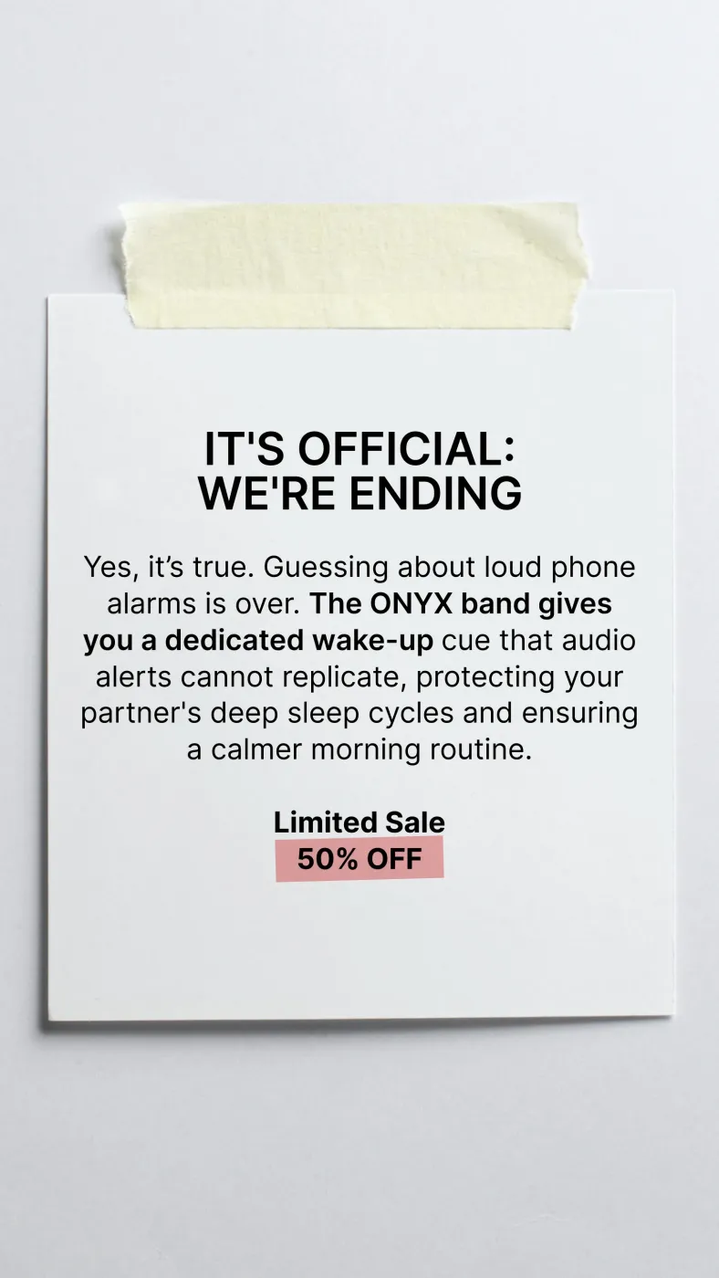 Taped Note Card Offer Ad