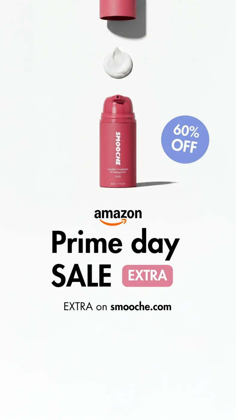 Beauty Product Sale Ad with Layered Product and Offer Badge
