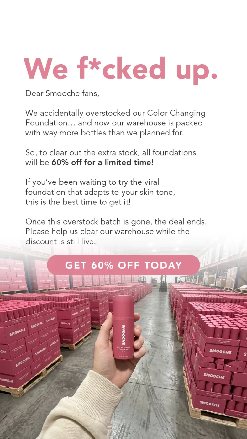 Warehouse Overstock Sale Announcement