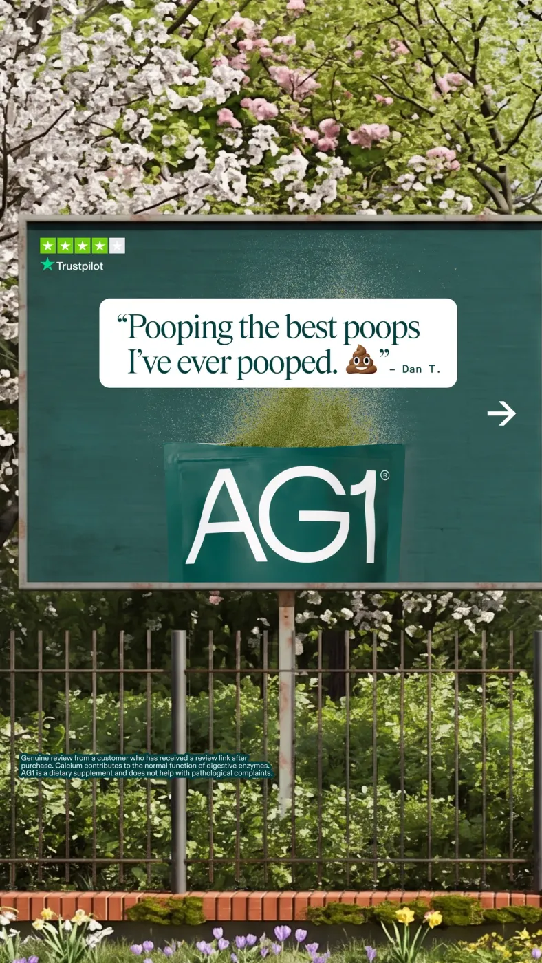 Billboard Testimonial Ad with Product