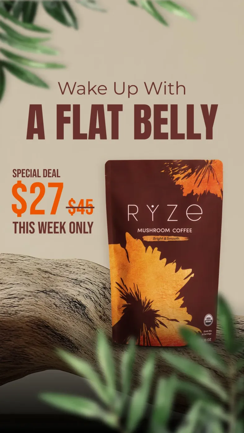Mushroom Coffee Flat Belly Offer Ad