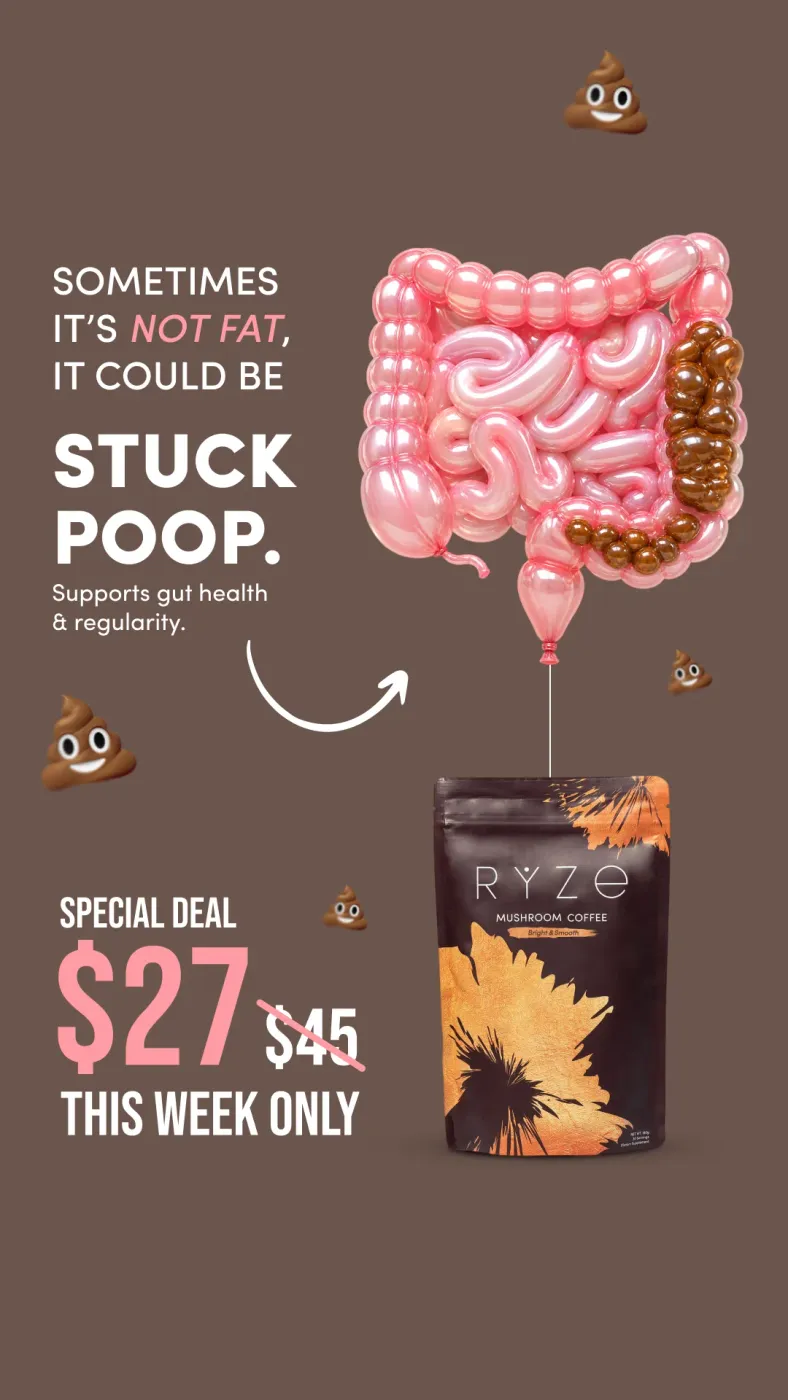 Gut Health Mushroom Coffee Ad