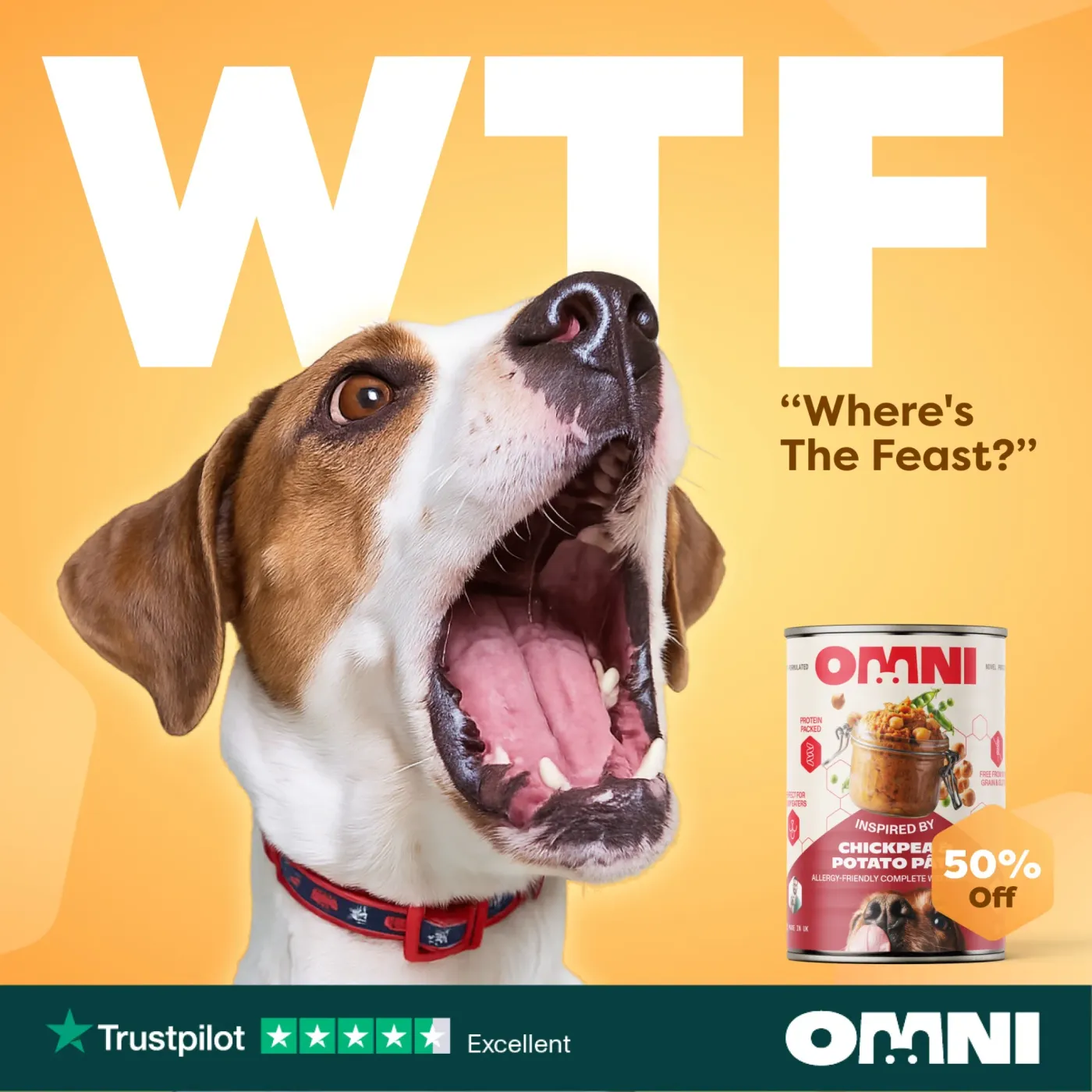 Pet Food Large Typography Offer