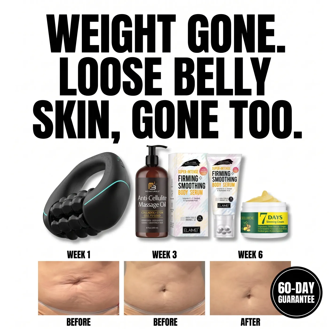 Progressive Timeline Transformation Ad With Guarantee Badge
