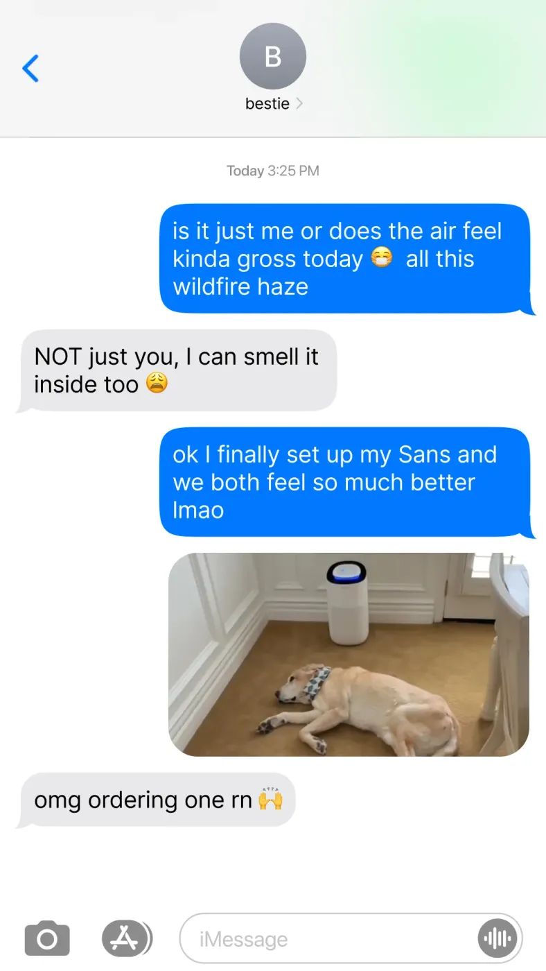 iOS iMessage Chat Thread Social Proof Ad