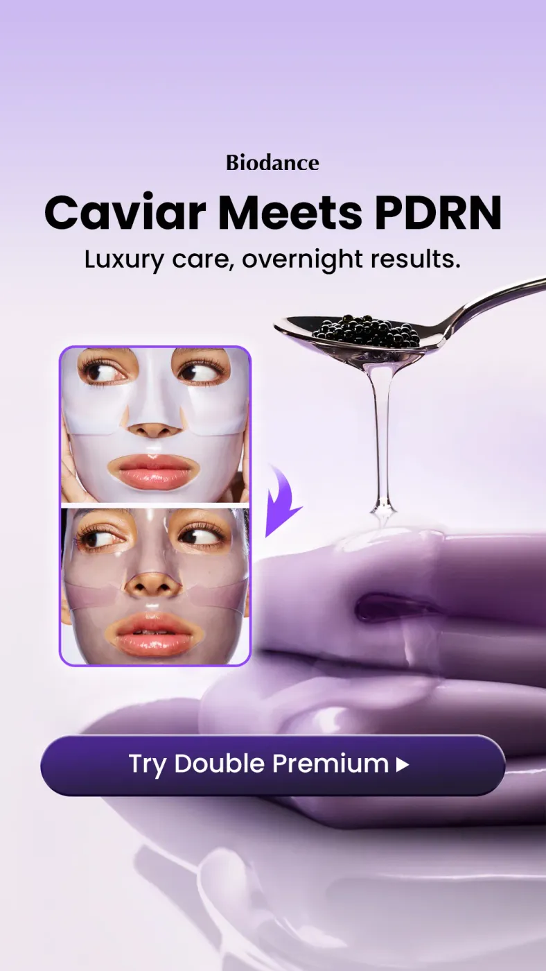 Skincare Split-Frame Gel Mask Caviar Hero Ad