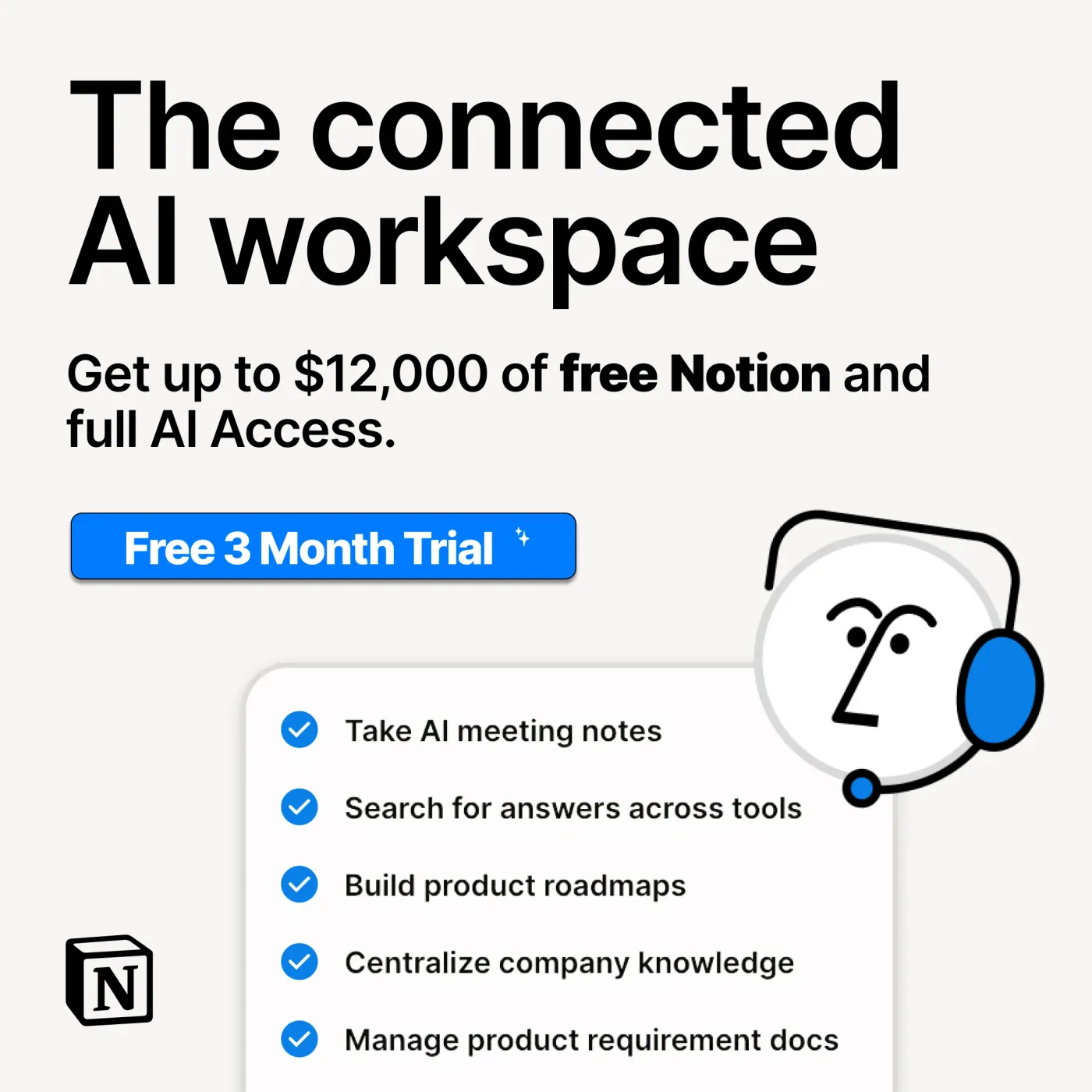 Connected AI Workspace SaaS Performance Ad