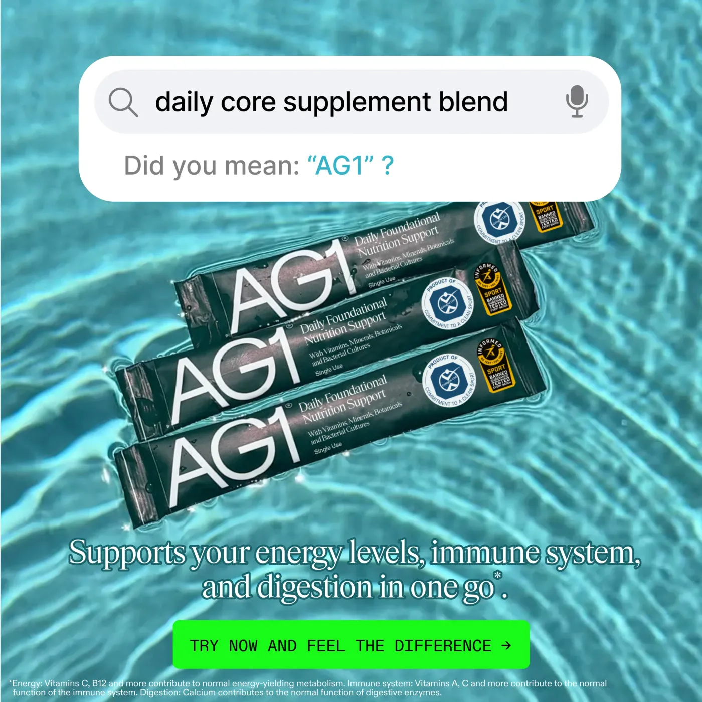 Search Bar Overlay Pool Floating Packs Ad