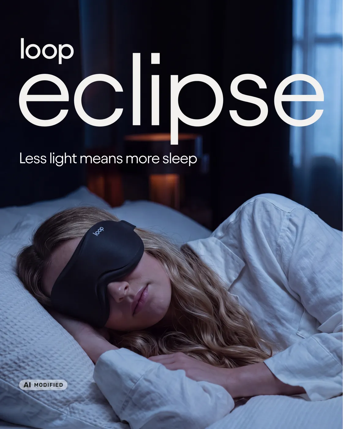 Nighttime Bedroom Sleep-Mask Hero Ad