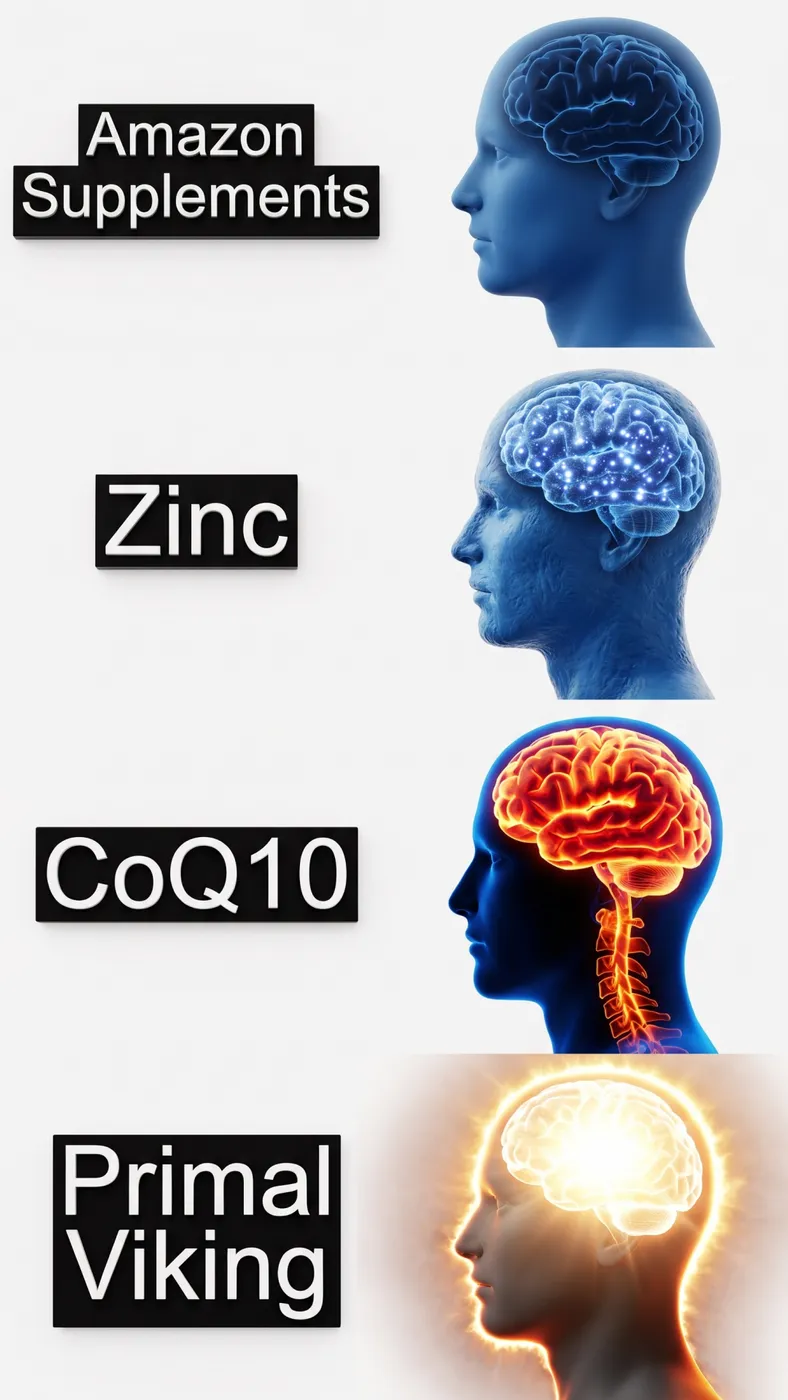 Vertical 4-Tier Brain Comparison Escalation Ad