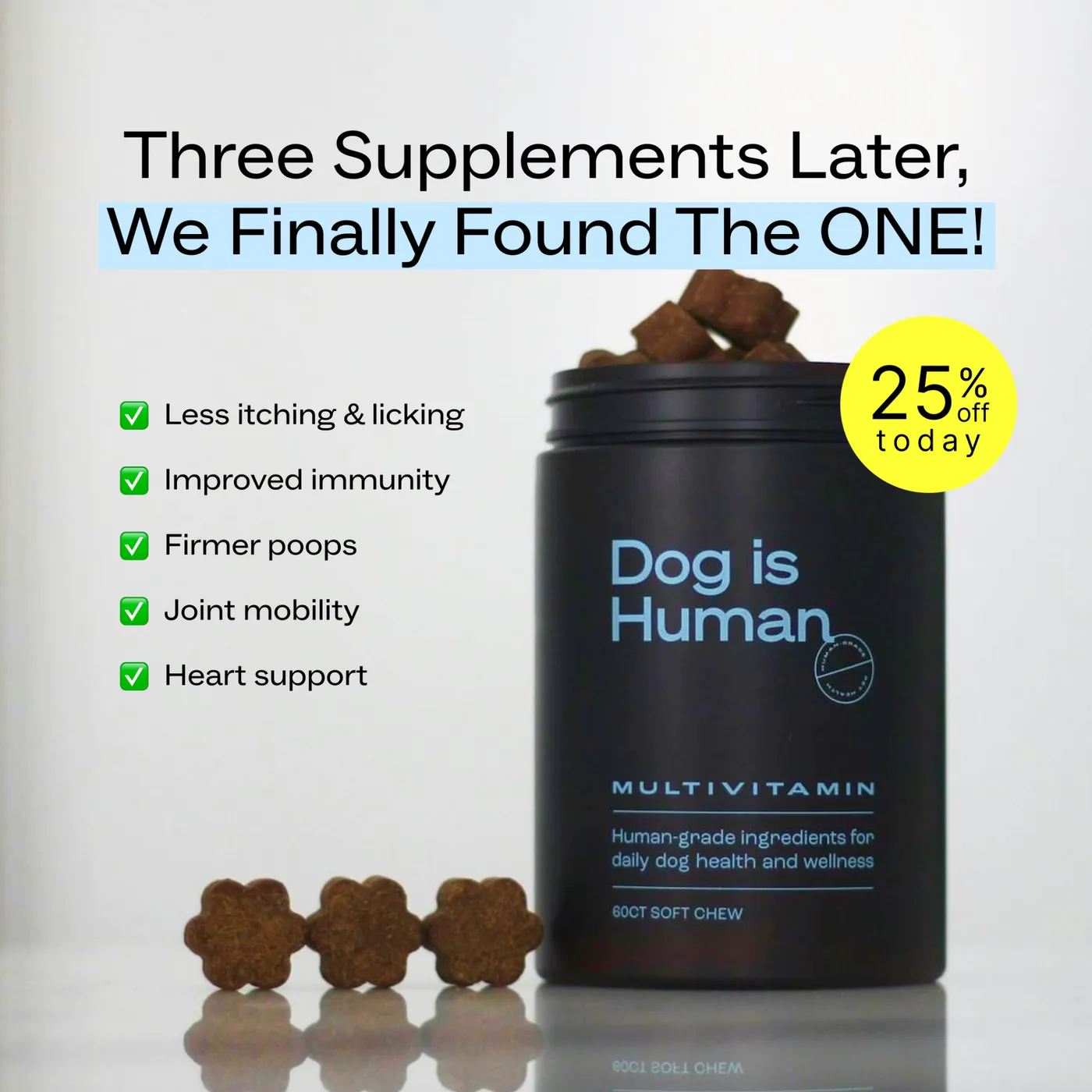 Dark Bottle Supplement Checklist Offer Ad