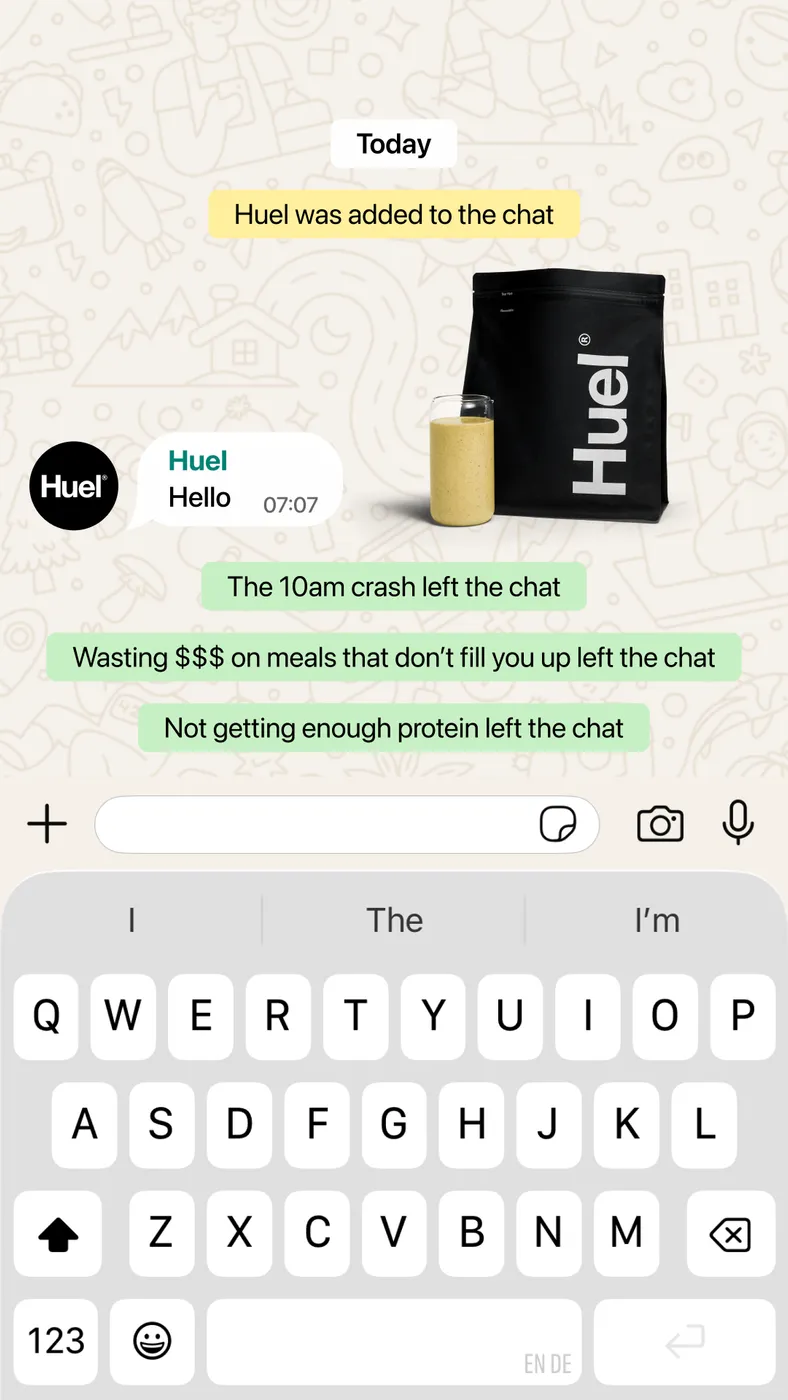 WhatsApp-Style 'Left The Chat' Meme UGC