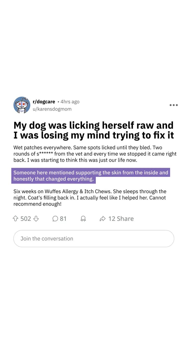 Reddit-Style UGC Testimonial Post Ad