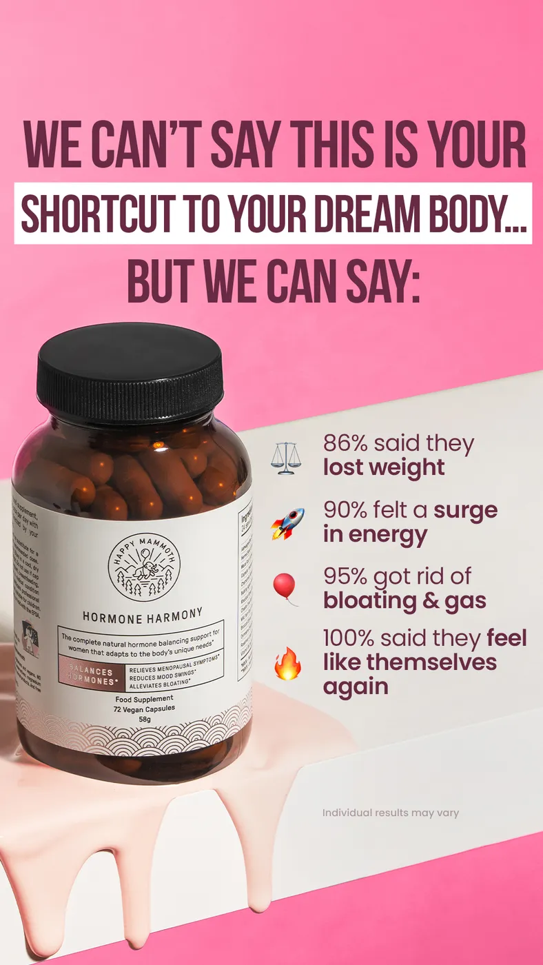 Hormone Harmony Product Ad with Social Proof