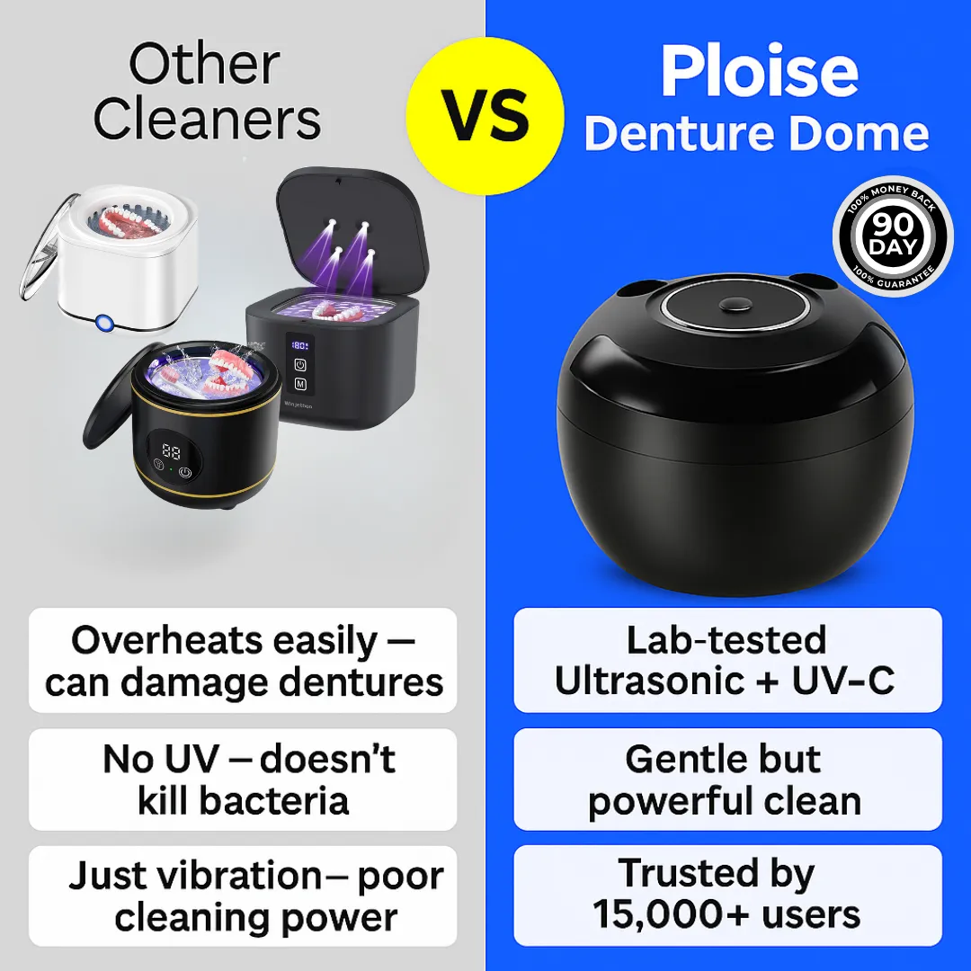 Denture Cleaner Comparison Ad