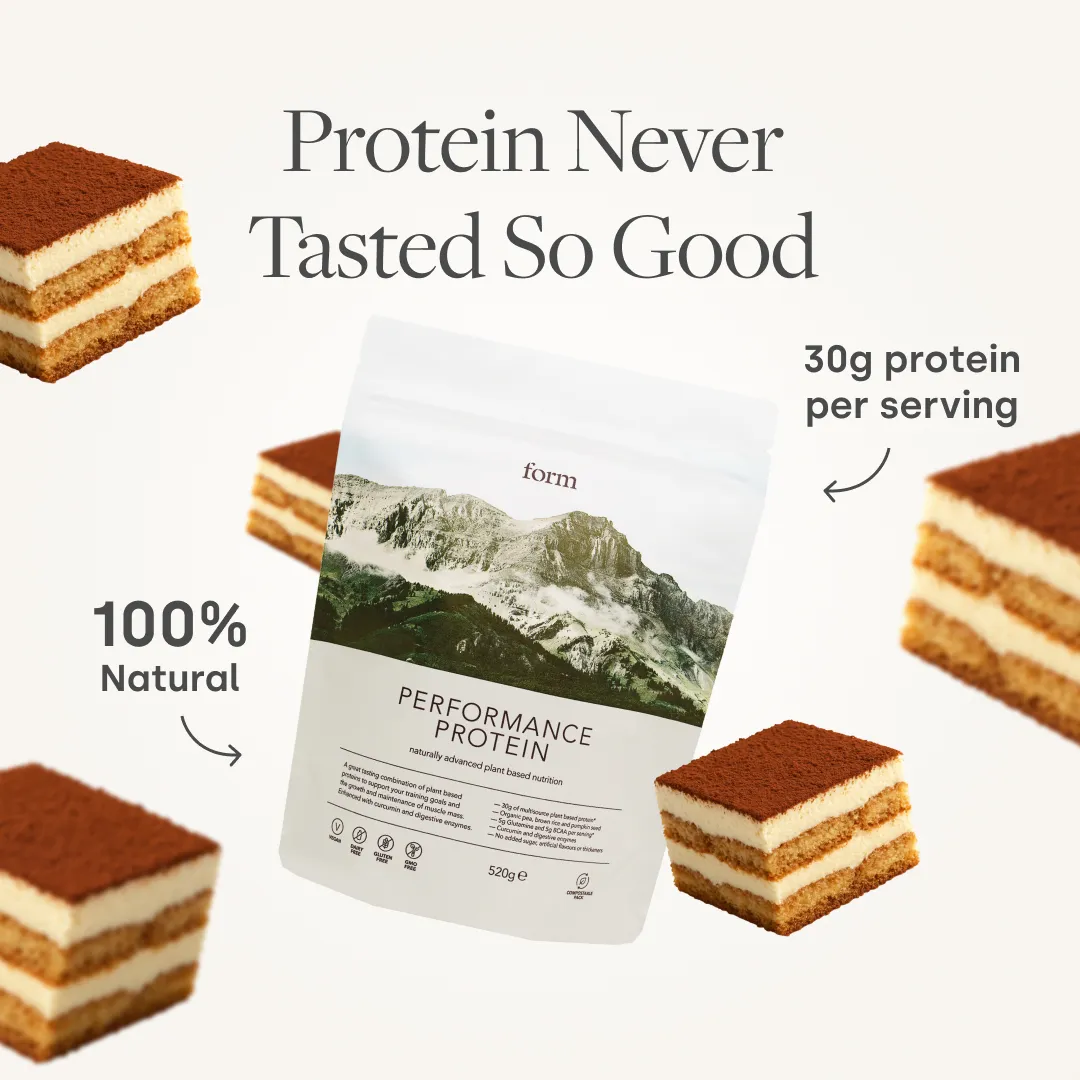 Protein Powder with Tiramisu Dessert