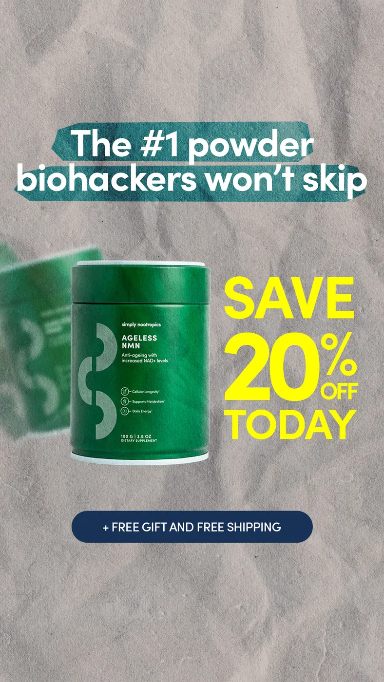 Supplement Offer Ad with Textured Background
