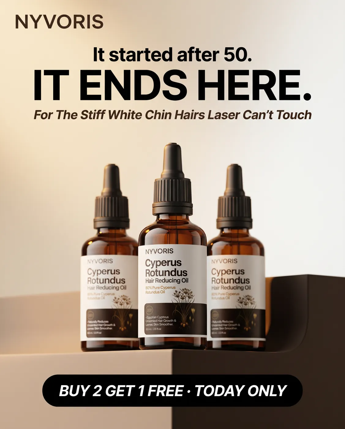 Hair Reducing Oil Ad