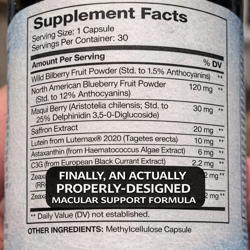 Supplement Facts Label Overlay Ad